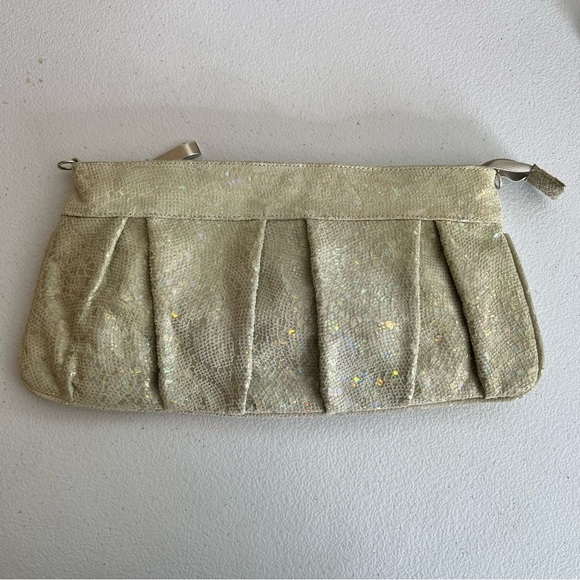VINTAGE J. Renee Python Leather 80s Sparkle Clutch Purse. - Picture 5 of 6